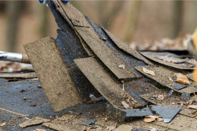 roof storm damage work